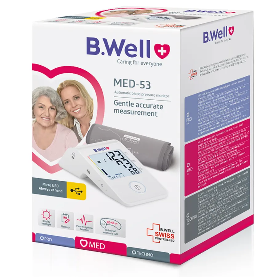 Máy Đo Huyết Áp Bắp Tay B.Well Swiss MED-53