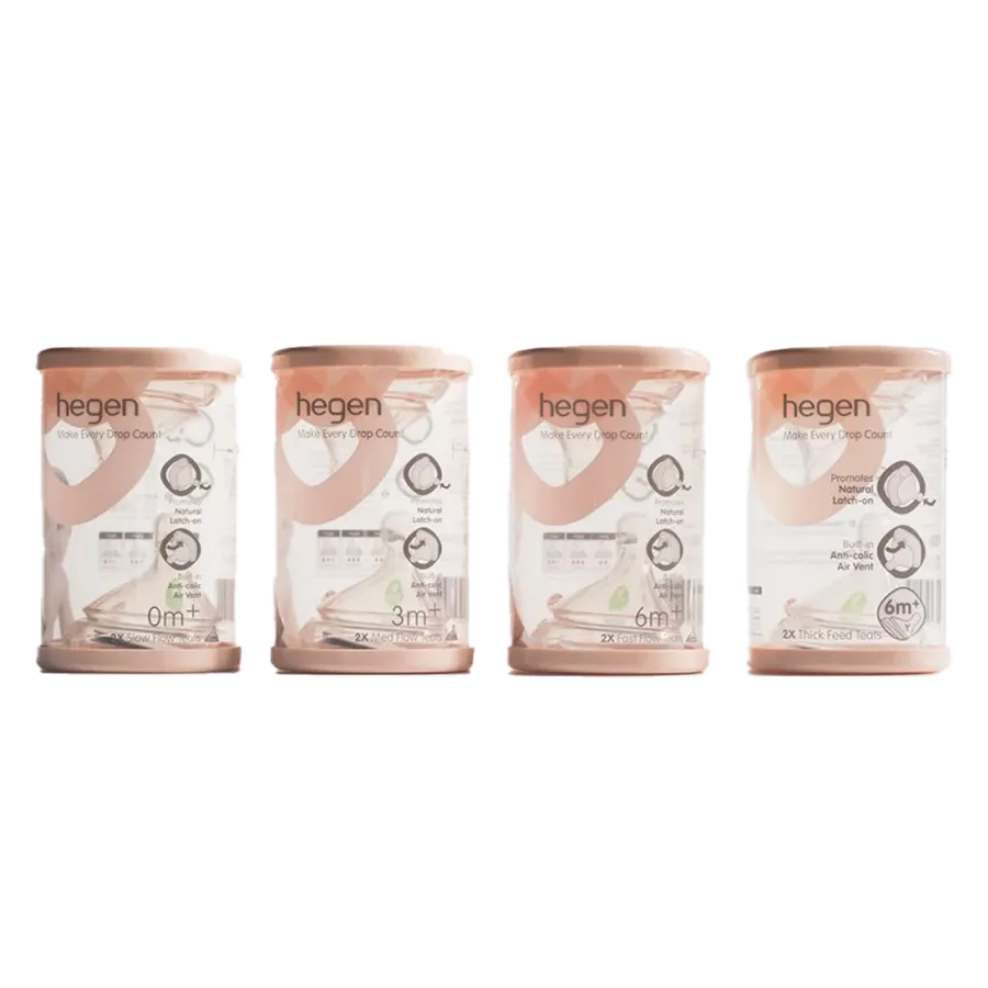 Núm ti Hegen size L (6 tháng trở lên, 2 cái/hộp)