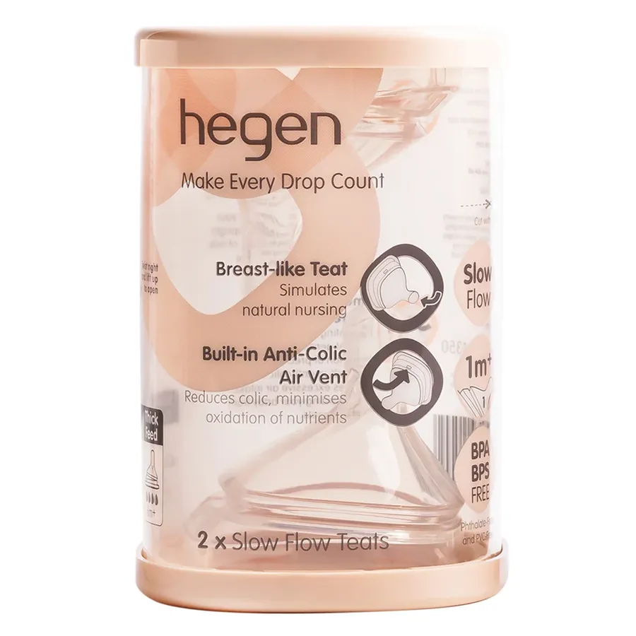 Núm ti Hegen size S (1–3 tháng, 2 cái/hộp)