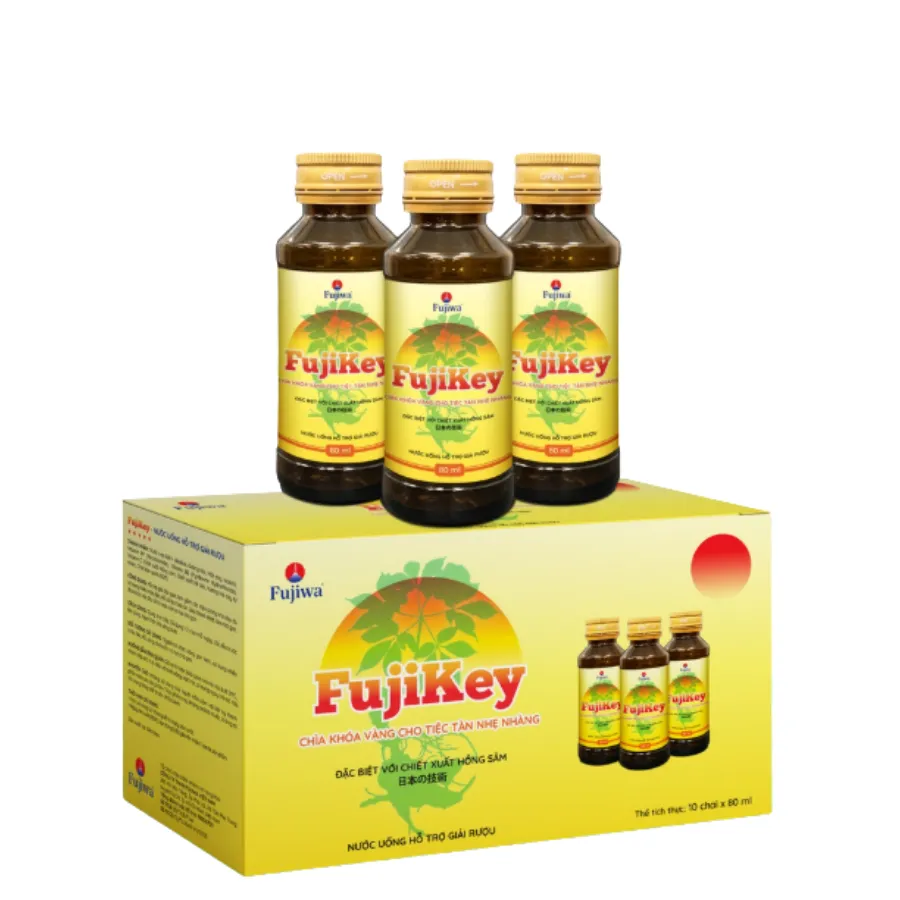 Nước Giải Rượu Fujikey - Hộp 10 Chai
