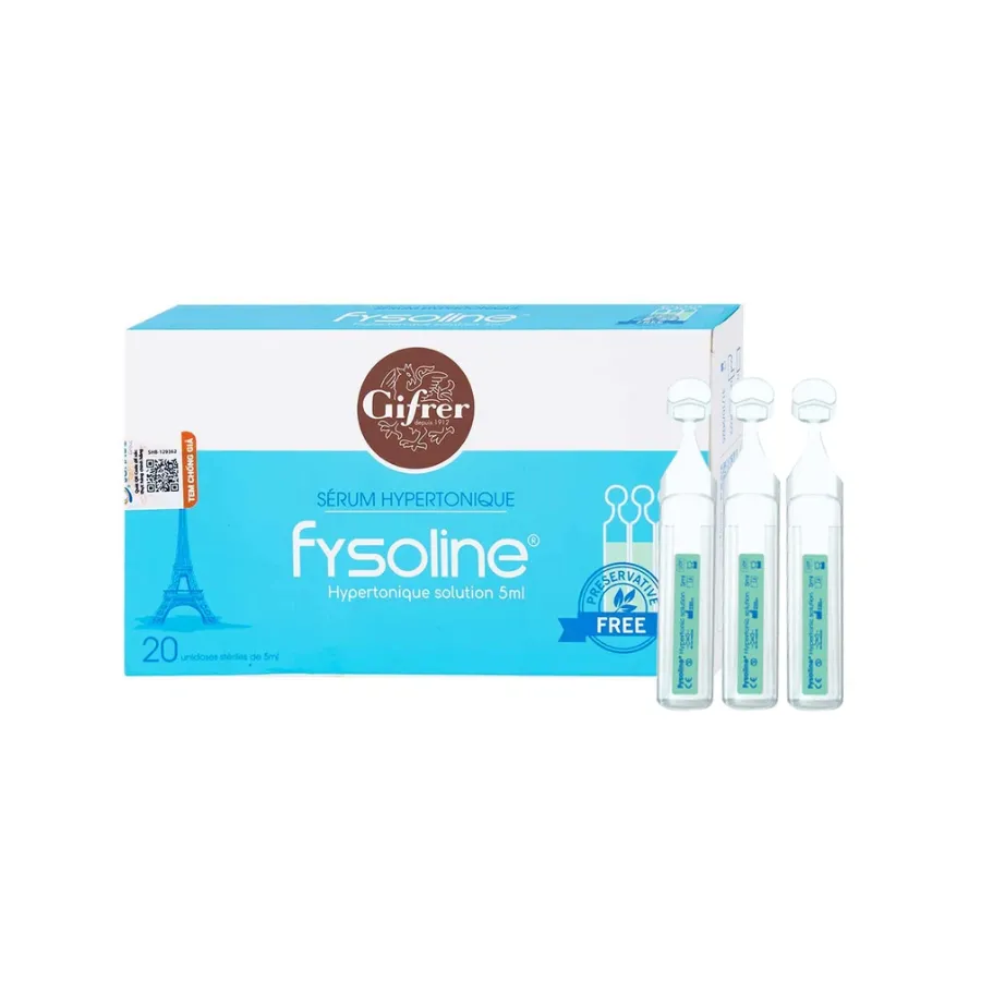 Nước muối Fysoline Hypertonic (5ml x 20 ống)