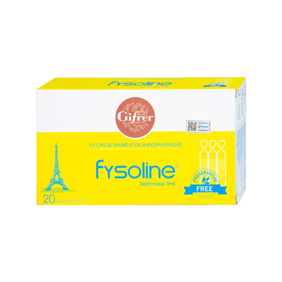 Nước muối sinh lý Fysoline Septinasal 5ml x 20 ống