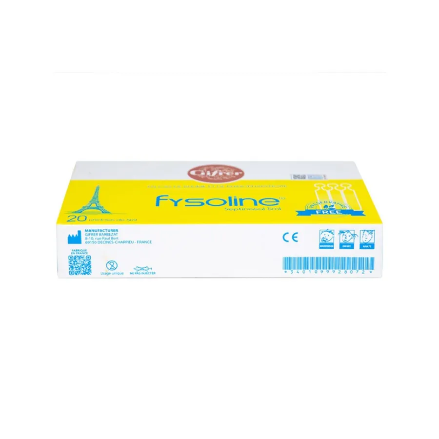 Nước muối sinh lý Fysoline Septinasal 5ml x 20 ống