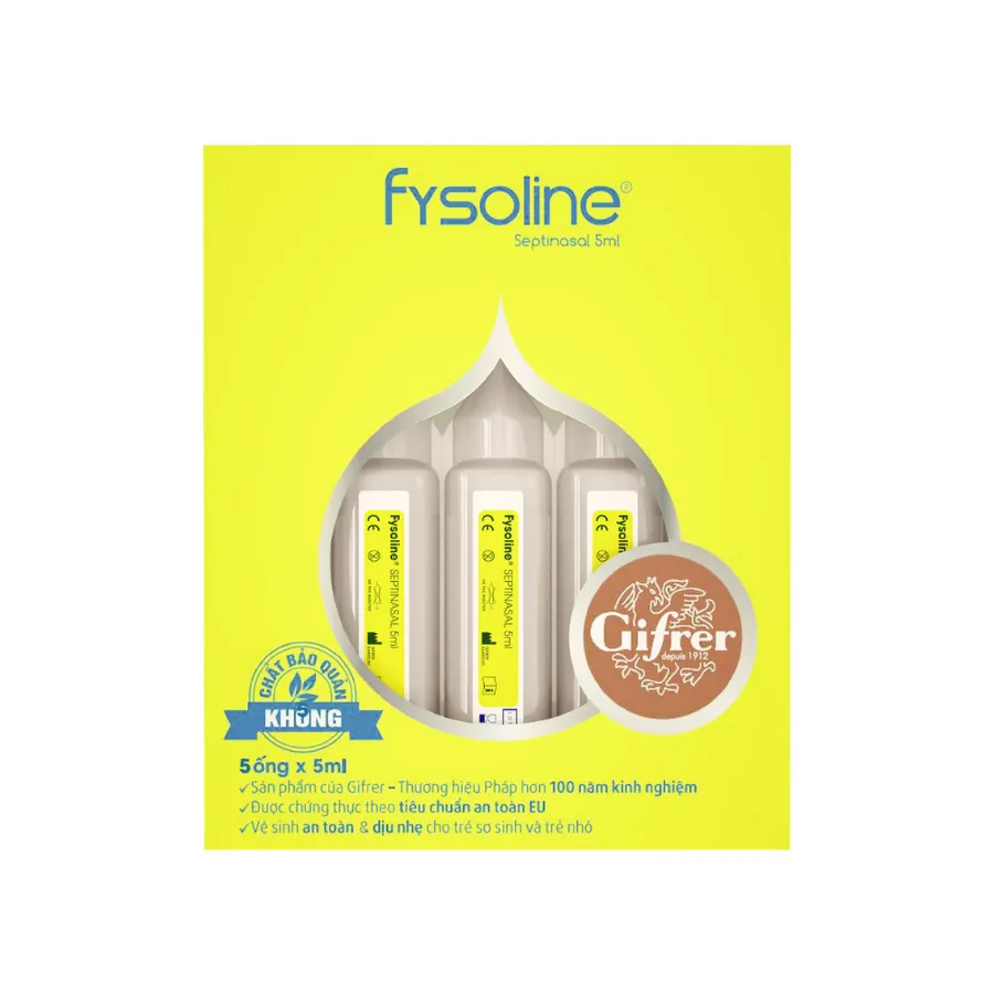 Nước muối Fysoline Septinasal (5ml x 5 ống)
