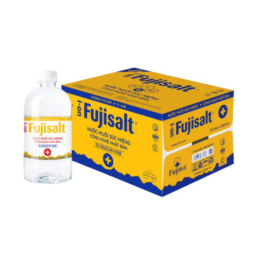 Nước Muối Súc Miệng I-ON Fujisalt 680ml  - Thùng 12 Chai