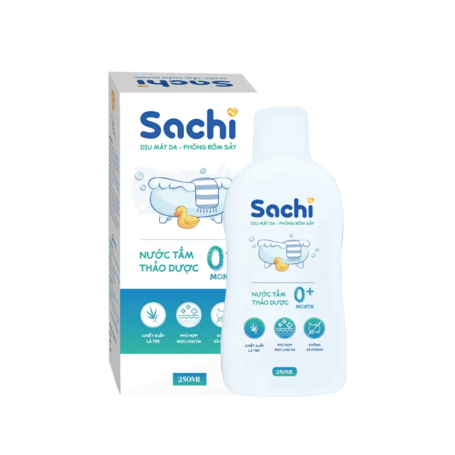 Nước tắm thảo dược Sachi 250ml