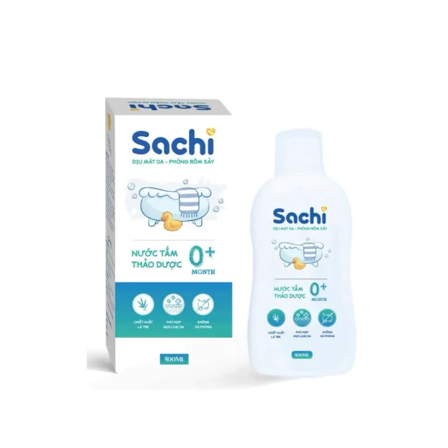 Nước tắm thảo dược Sachi 500ml