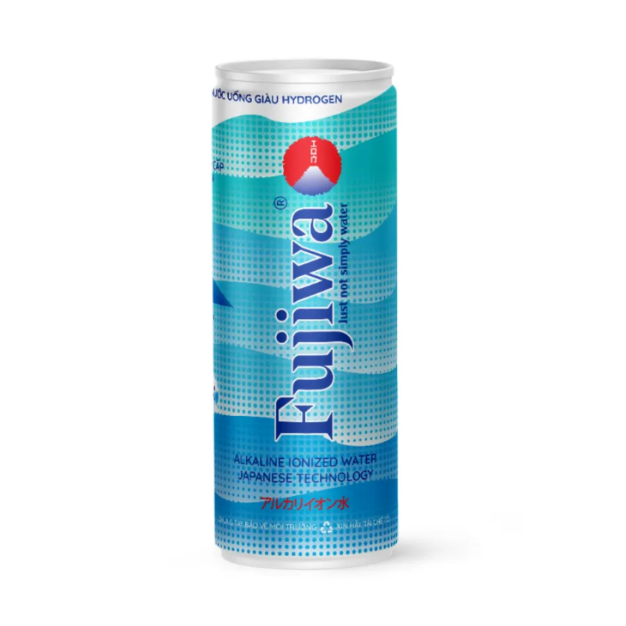 Nước Uống Fujiwa Giàu Hydrogen Cao Cấp 300 ml - Thùng 24 Lon