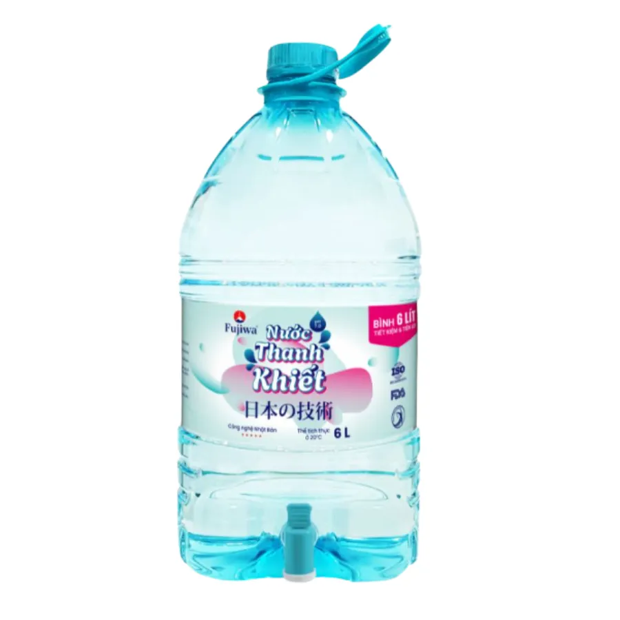Nước uống Thanh Khiết Fujiwa - Thùng 2 Bình 6L