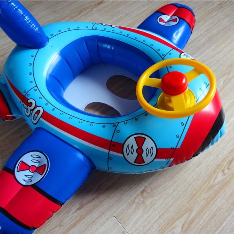 Phao Bơi Cho Bé Hình Máy Bay Có Vô Lăng Ngộ Nghĩnh