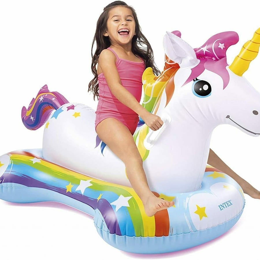 Phao Bơi Trẻ Em Kì Lân Trắng INTEX Cỡ Lớn