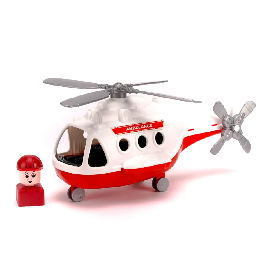 PLS 68668 - Máy Bay Trực Thăng Cứu Thương, Máy Bay Đồ Chơi Cho Bé