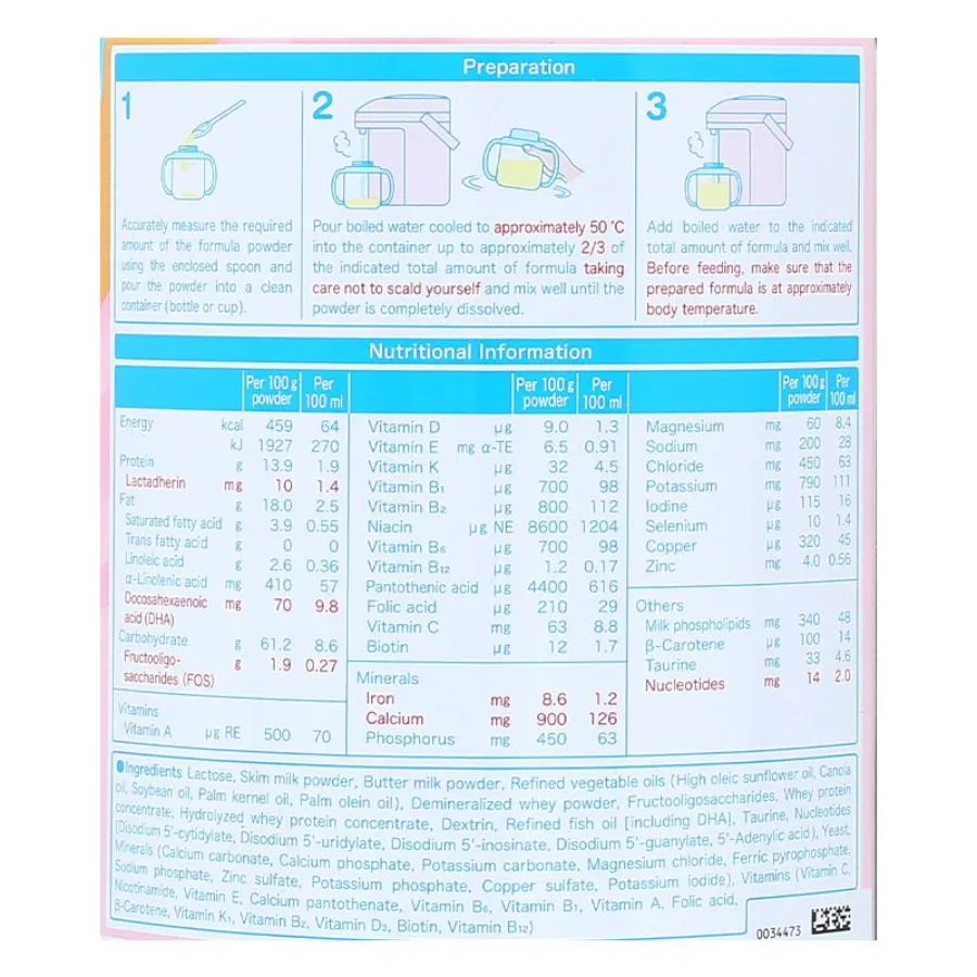 Sữa Meiji Growing Up Formula 800g (1-3 tuổi) giao bao bì ngẫu nhiên