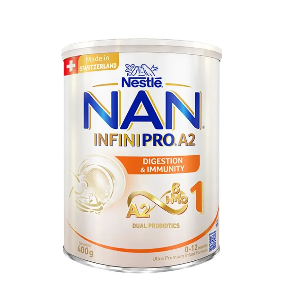 Sữa bột NAN InfiniPro A2 6HMO số 1 (đạm quý A2) 400g (0 - 12 tháng)