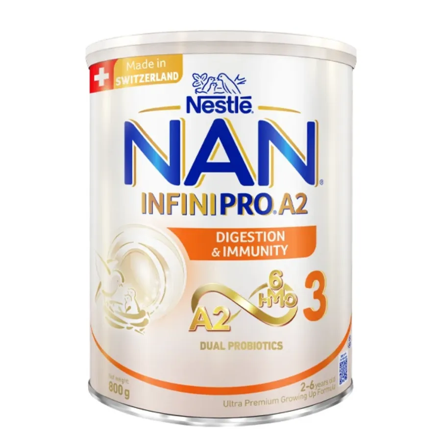 Sữa bột NAN InfiniPro A2 6HMO số 3 (đạm quý A2) 800g (2 - 6 tuổi)