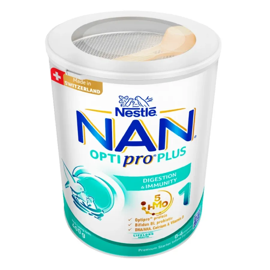 Sữa bột NAN Optipro Plus số 1 400g (0 - 6 tháng) - Giao bao bì ngẫu nhiên
