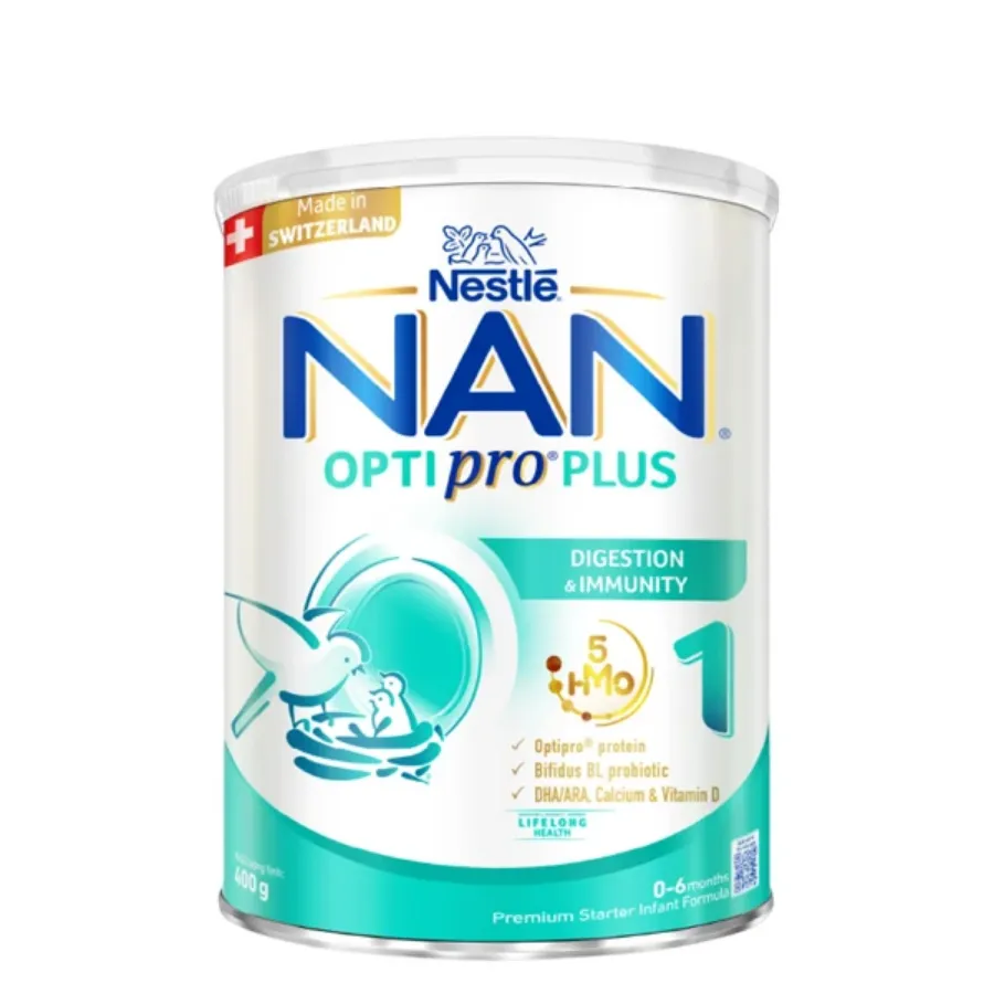 Sữa bột NAN Optipro Plus số 1 400g (0 - 6 tháng) - Giao bao bì ngẫu nhiên