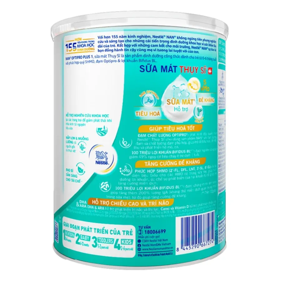 Sữa bột NAN Optipro Plus số 1 800g
