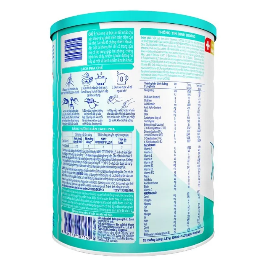 Sữa bột NAN Optipro Plus số 4 1.5 kg (2 - 6 tuổi) - Giao bao bì ngẫu nhiên