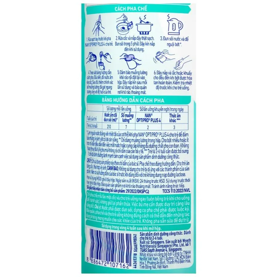 Sữa bột NAN Optipro Plus số 4 1.5 kg (2 - 6 tuổi) - Giao bao bì ngẫu nhiên