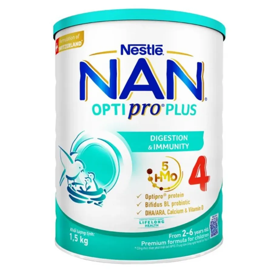 Sữa bột NAN Optipro Plus số 4 1.5 kg (2 - 6 tuổi) - Giao bao bì ngẫu nhiên