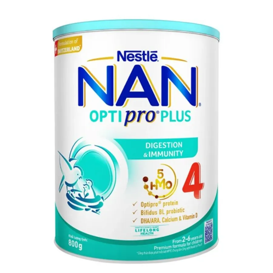 Sữa bột NAN Optipro Plus số 4 800g (2 - 6 tuổi) - Giao bao bì ngẫu nhiên