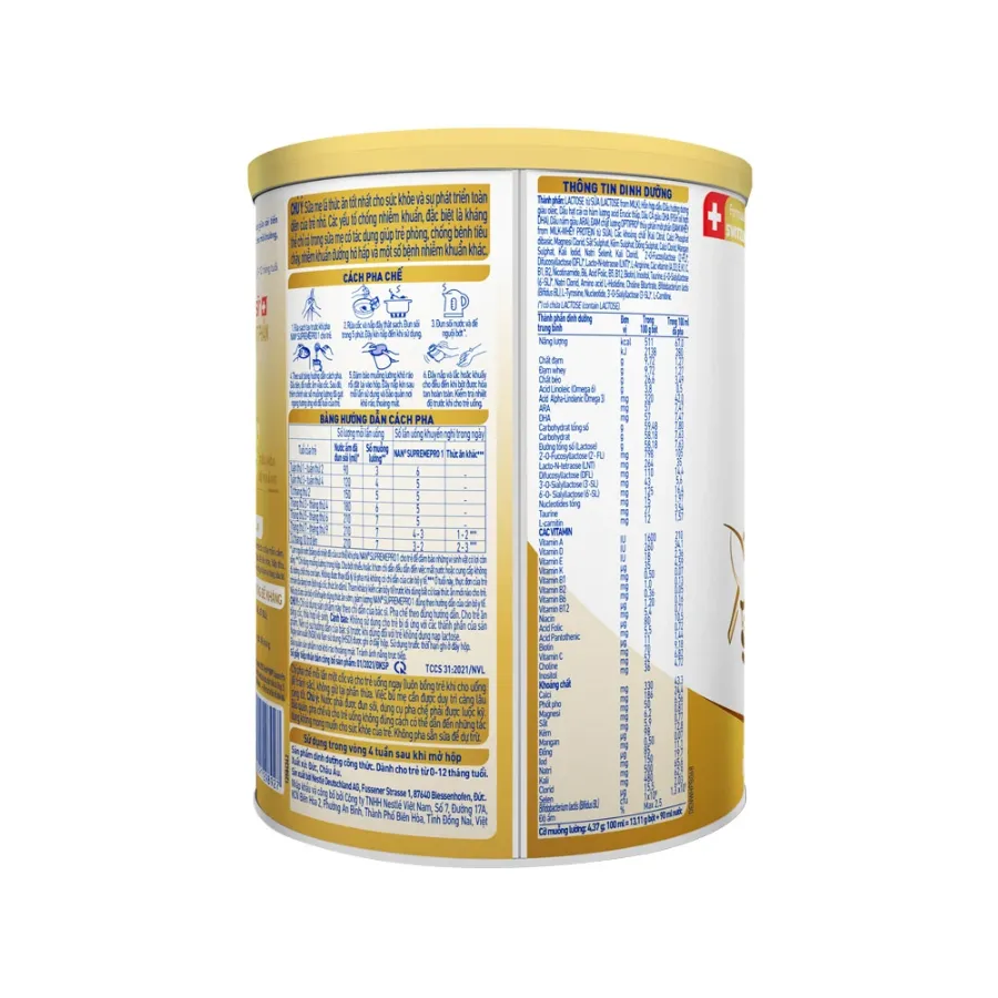 Sữa bột NAN Supremepro số 1 800g (0 - 12 tháng) hỗ trợ trẻ có cơ địa mẫn cảm