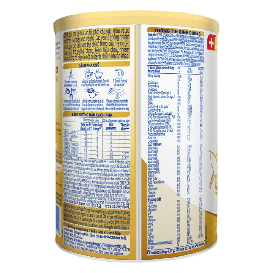 Sữa bột NAN Supremepro số 1 400g (0 - 12 tháng) hỗ trợ trẻ có cơ địa mẫn cảm