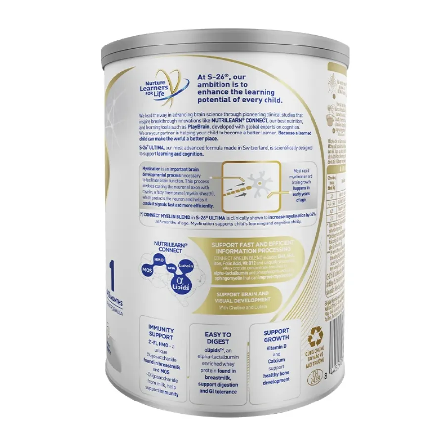 Sữa bột Nestlé S-26 Ultima số 1 750g (0 - 12 tháng)