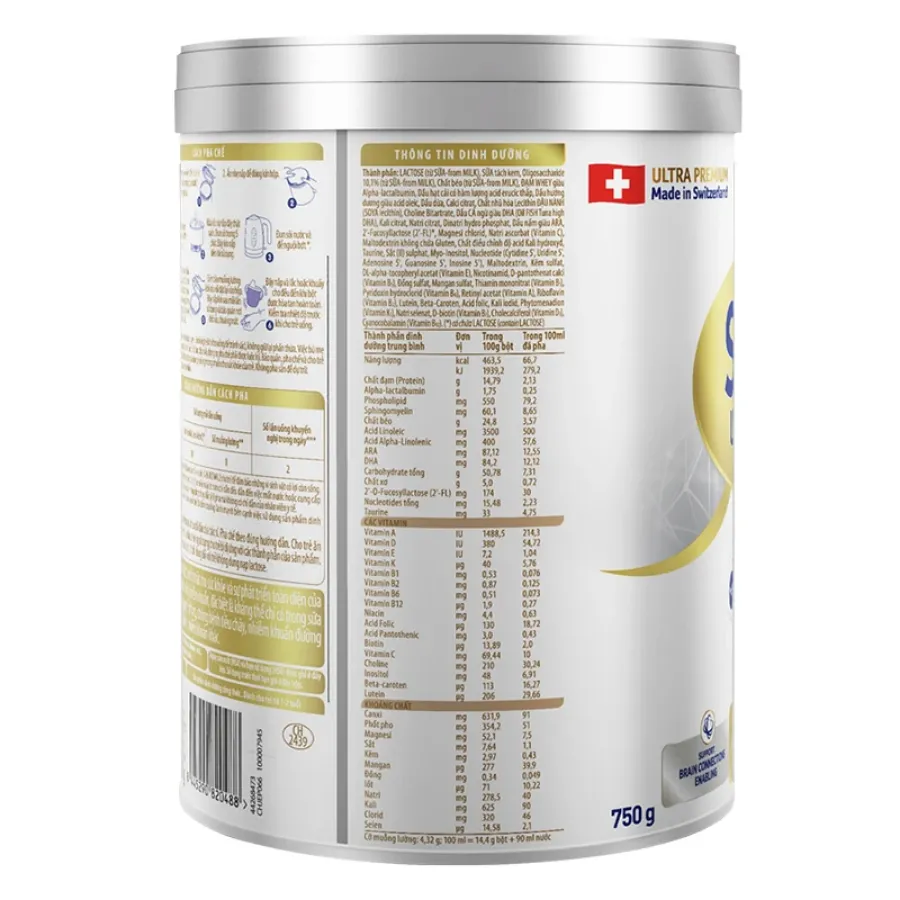 Sữa bột Nestlé S-26 Ultima số 2 750g