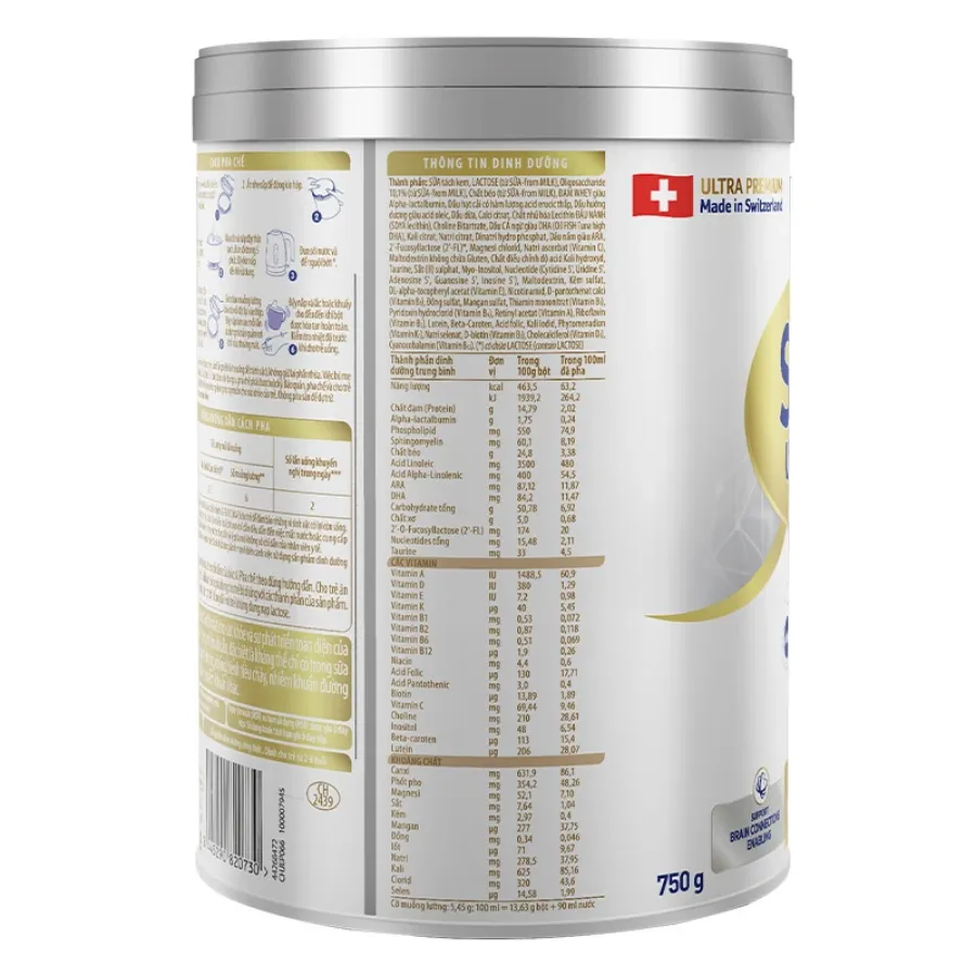 Sữa bột Nestlé S-26 Ultima số 3 750g (2 - 6 tuổi)