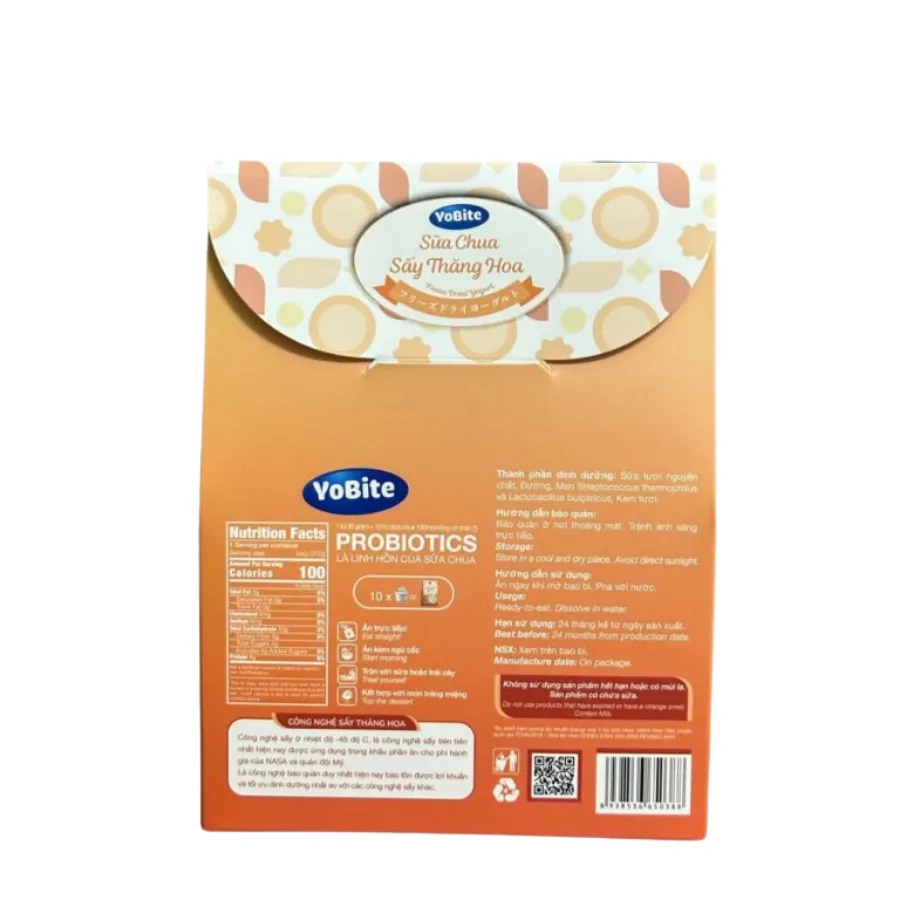Sữa Chua Sấy Thăng Hoa YoBite Healthy – Vị Đào – 30g