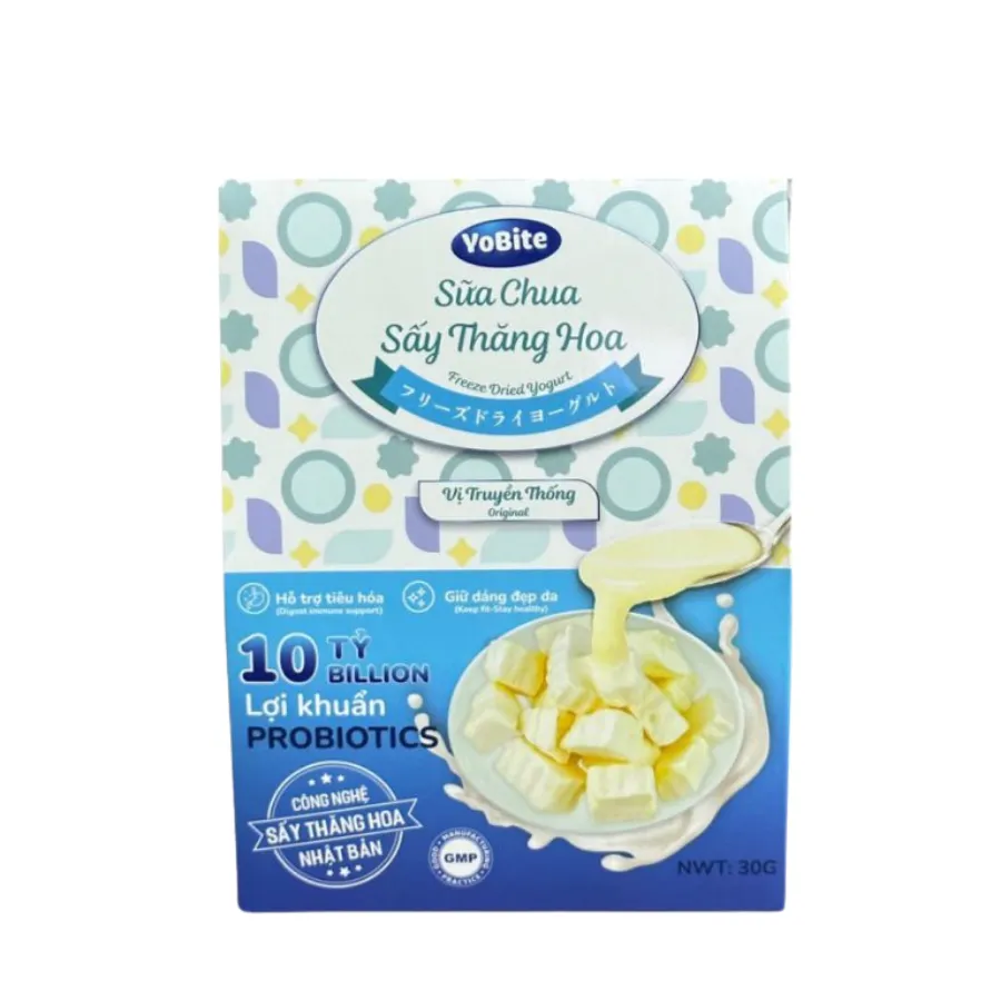 Sữa Chua Sấy Thăng Hoa YoBite Healthy – Vị Truyền Thống – 30g