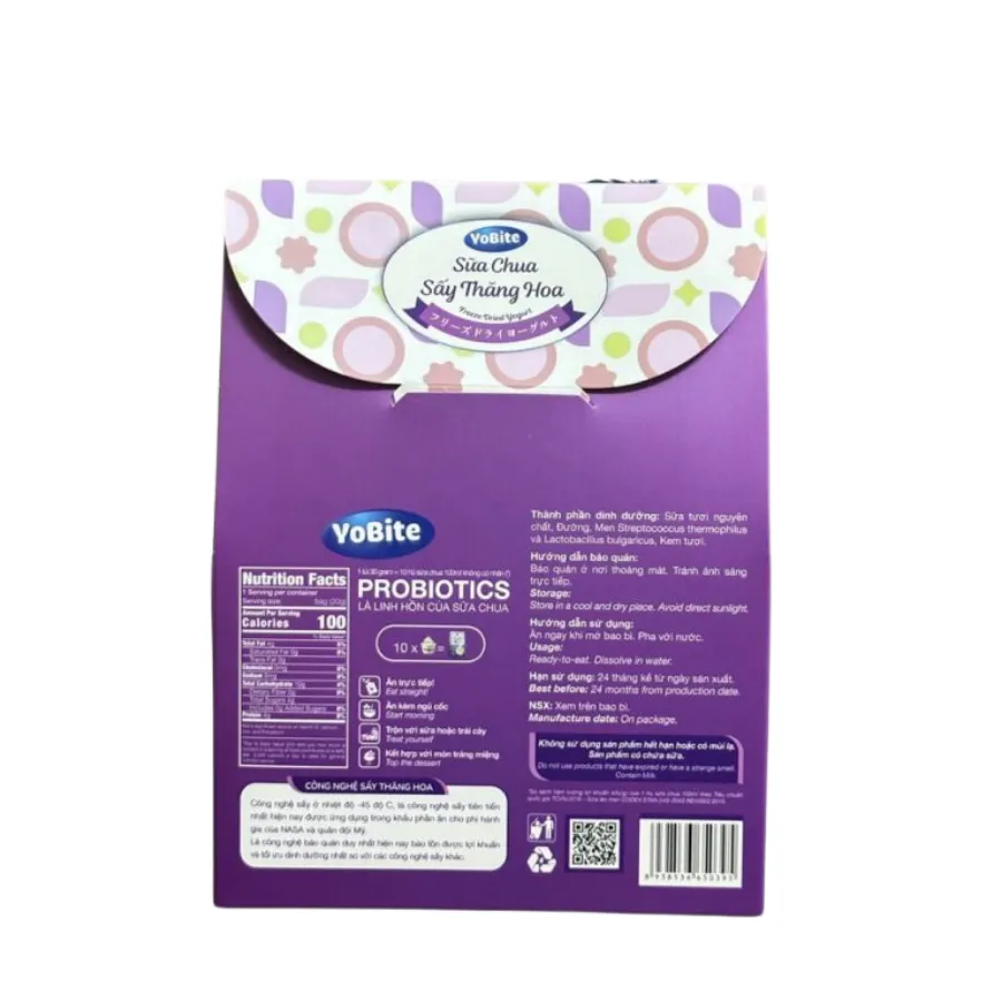 Sữa Chua Sấy Thăng Hoa YoBite Healthy – Vị Việt Quất – 30g