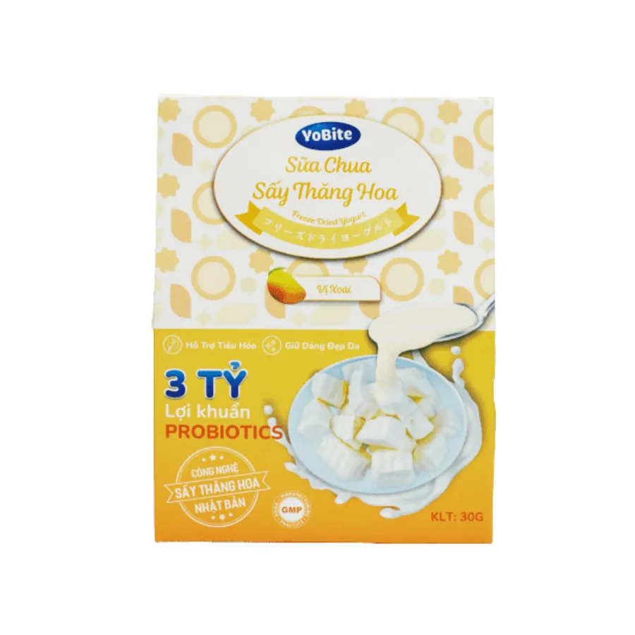 Sữa Chua Sấy Thăng Hoa YoBite Healthy – Vị Xoài – 30g