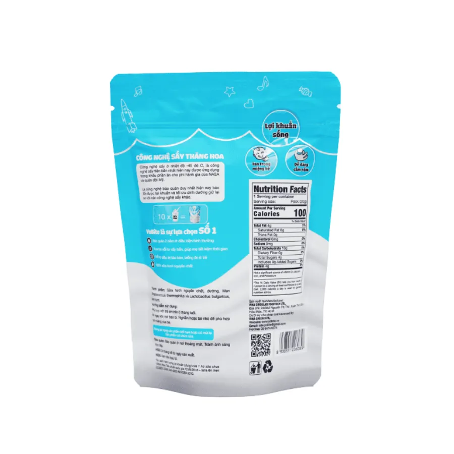 Sữa Chua Sấy Thăng Hoa YoBite Kids – Vị Truyền Thống – 20g
