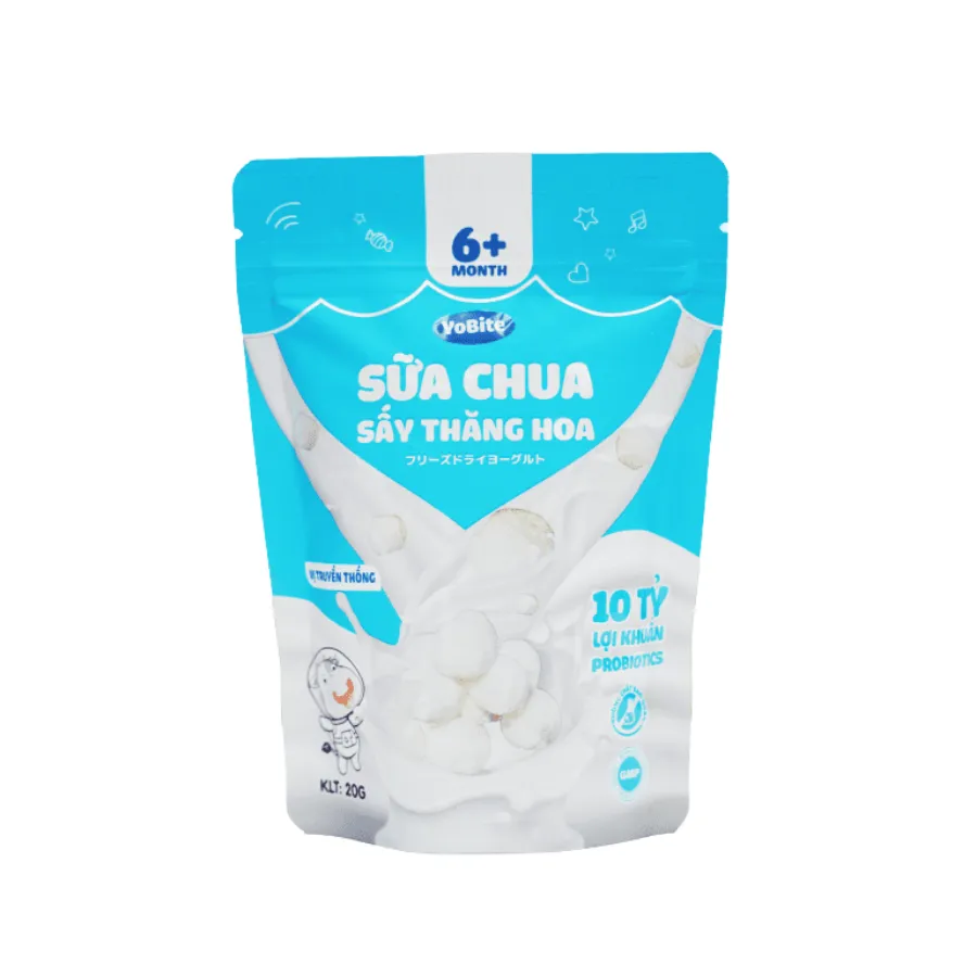 Sữa Chua Sấy Thăng Hoa YoBite Kids – Vị Truyền Thống – 20g