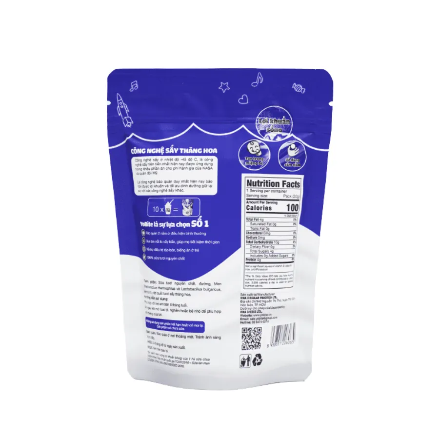 Sữa Chua Sấy Thăng Hoa YoBite Kids – Vị Việt Quất – 20g