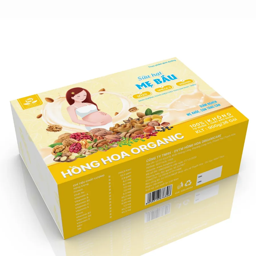 Sữa Hạt Mẹ Bầu Hồng Hoa Organic
