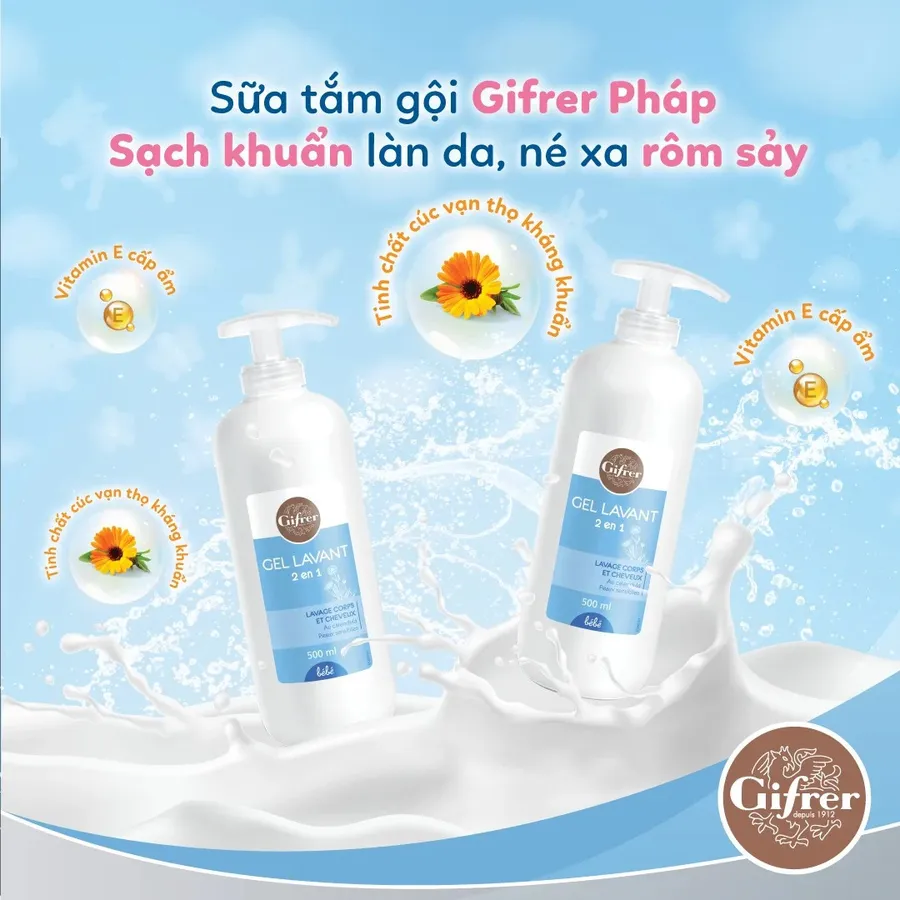 Sữa tắm gội Gel Lavant 2in1