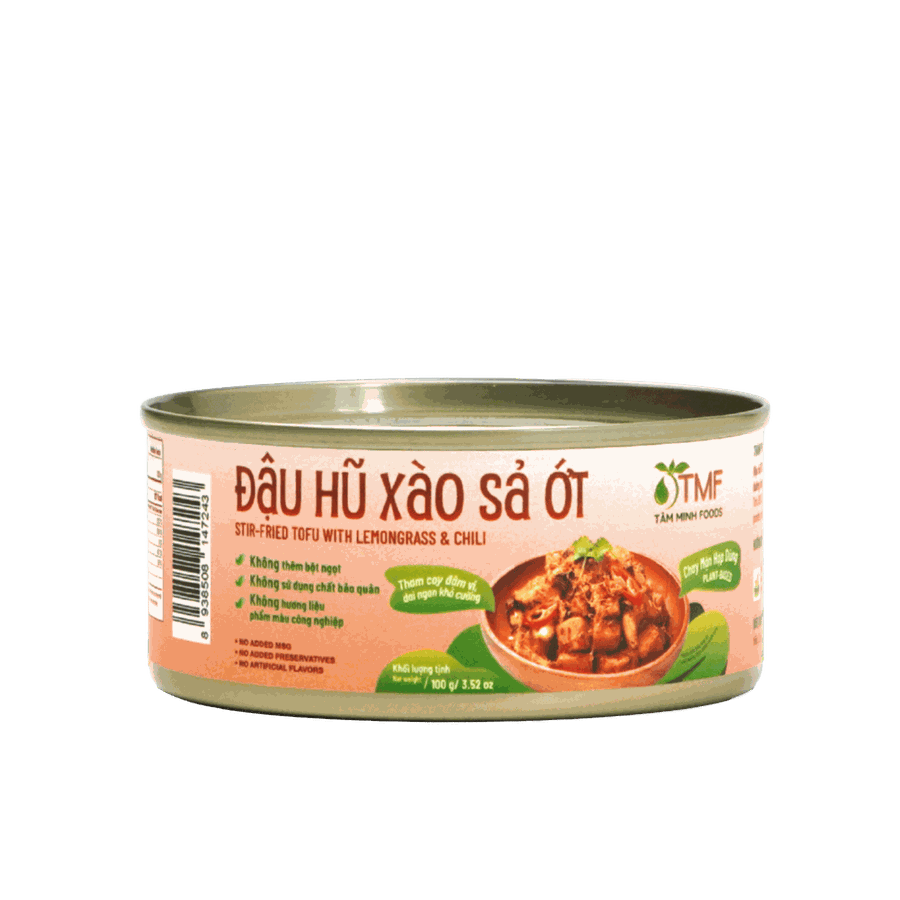 Đậu hũ xào sả ớt ăn liền 100g