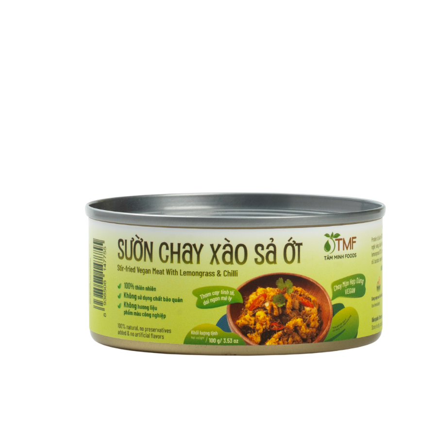 Sườn chay xào sả ớt ăn liền 100g