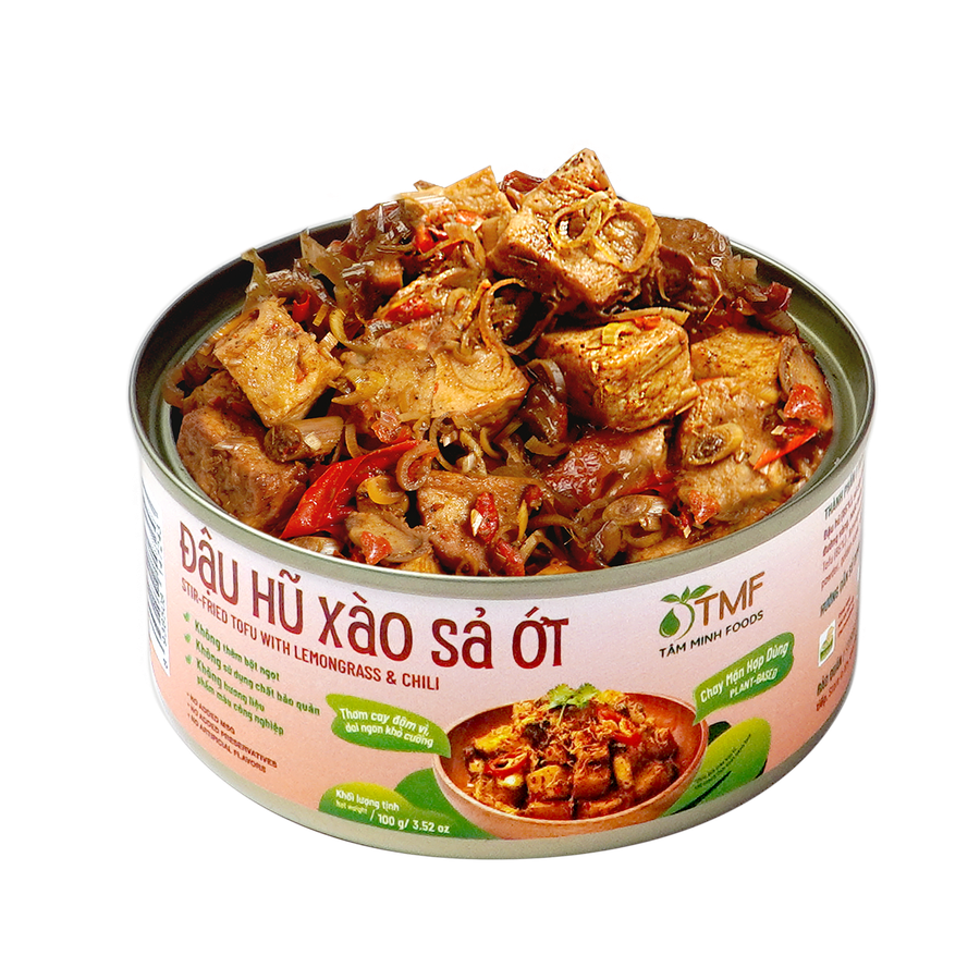 Đậu hũ xào sả ớt ăn liền 100g