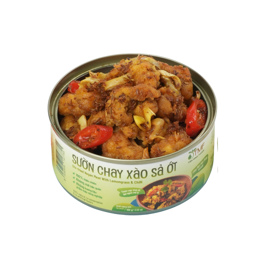 Sườn chay xào sả ớt ăn liền 100g