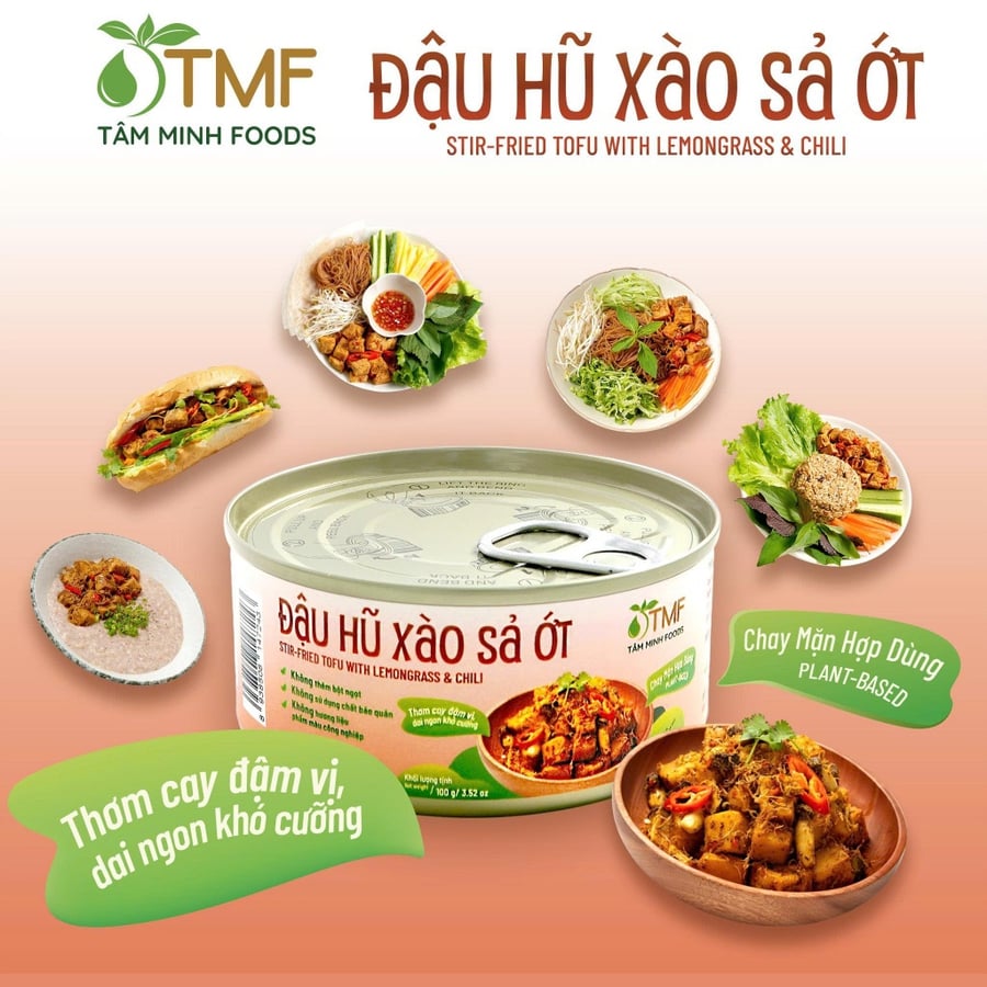 Đậu hũ xào sả ớt ăn liền 100g