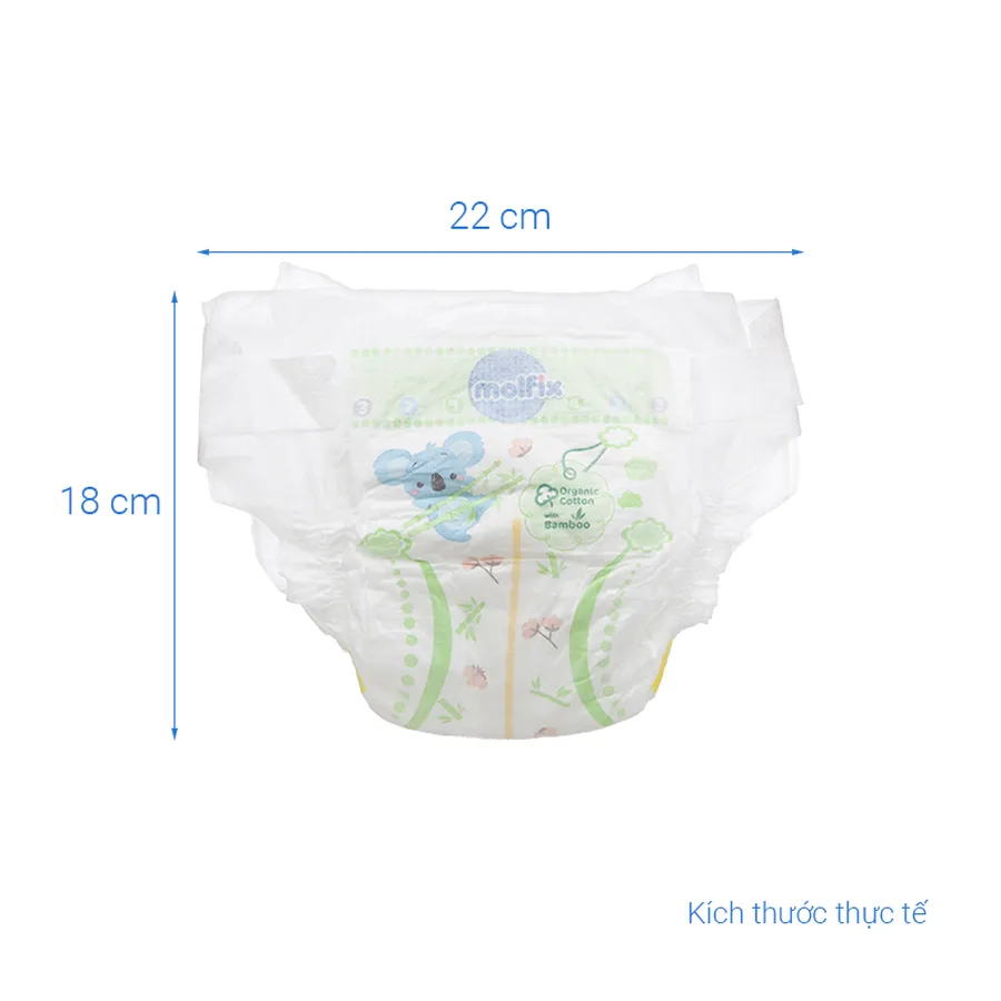 Tã dán Molfix thiên nhiên size S 80 miếng (4 - 8 kg)