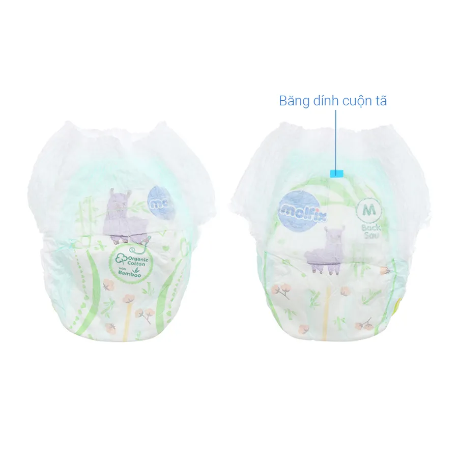 Tã quần Molfix thiên nhiên size M 76 miếng (6 - 11 kg)