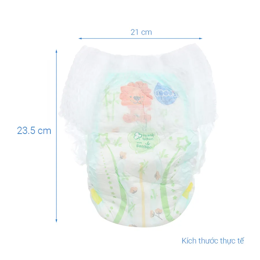 Tã quần Molfix thiên nhiên size XL 62 miếng (12 - 17 kg)
