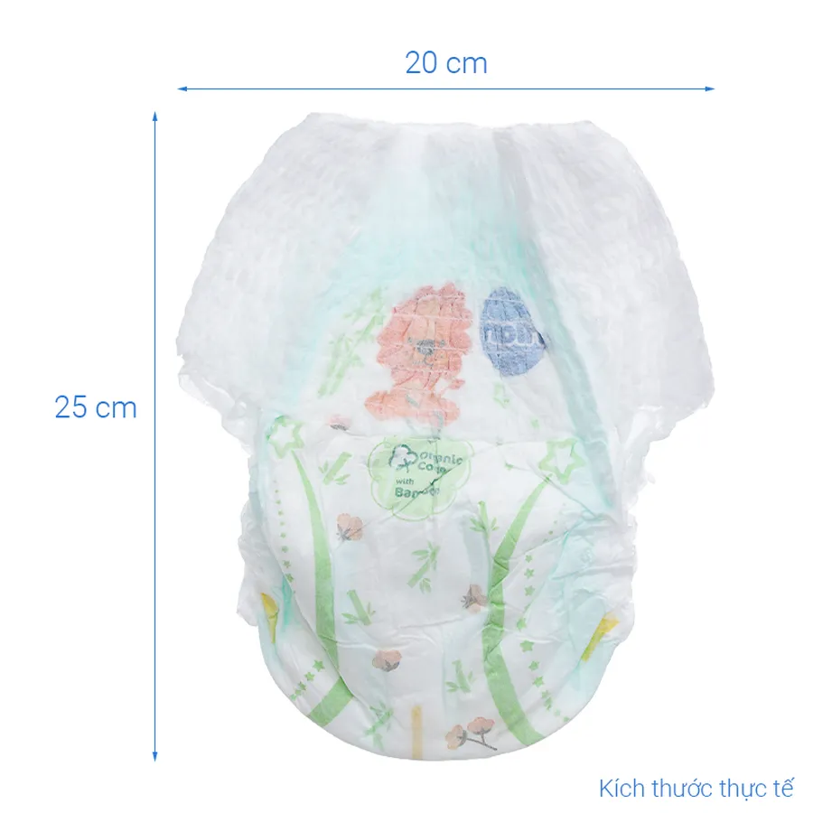 Tã quần Molfix thiên nhiên size XXL 28 + 6 miếng (15 - 25 kg)