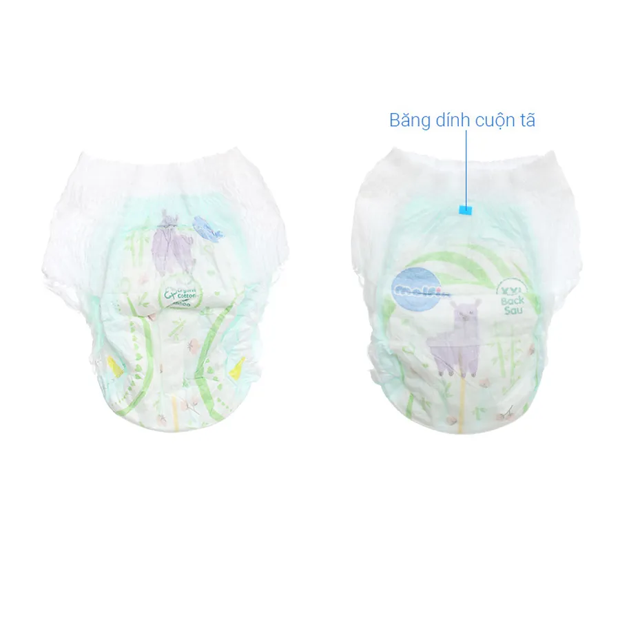 Tã quần Molfix thiên nhiên size XXL 56 miếng (15 - 25 kg)